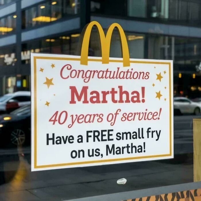 Ah yes... big congrats, Martha!