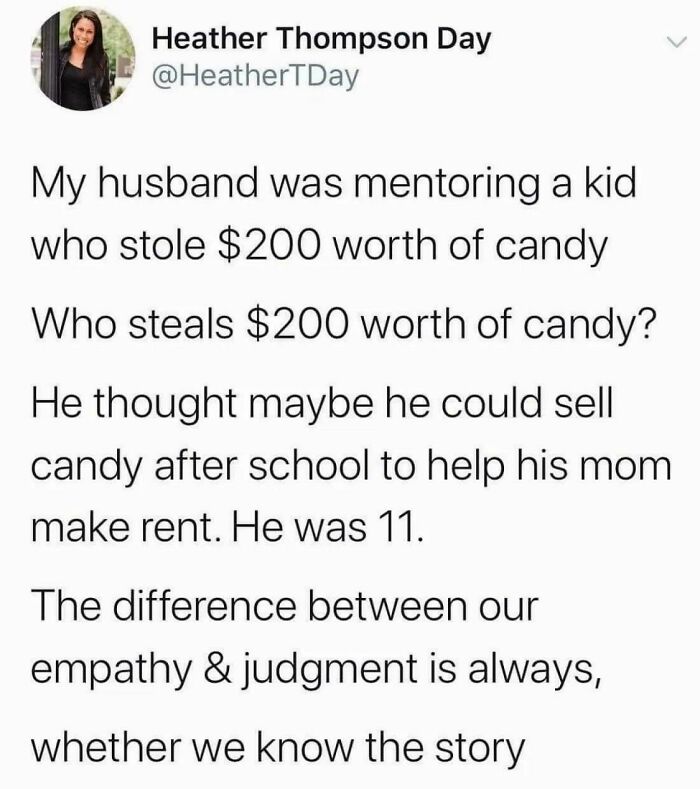 Why does an 11-year-old have to steal candy to help pay rent? Uh...