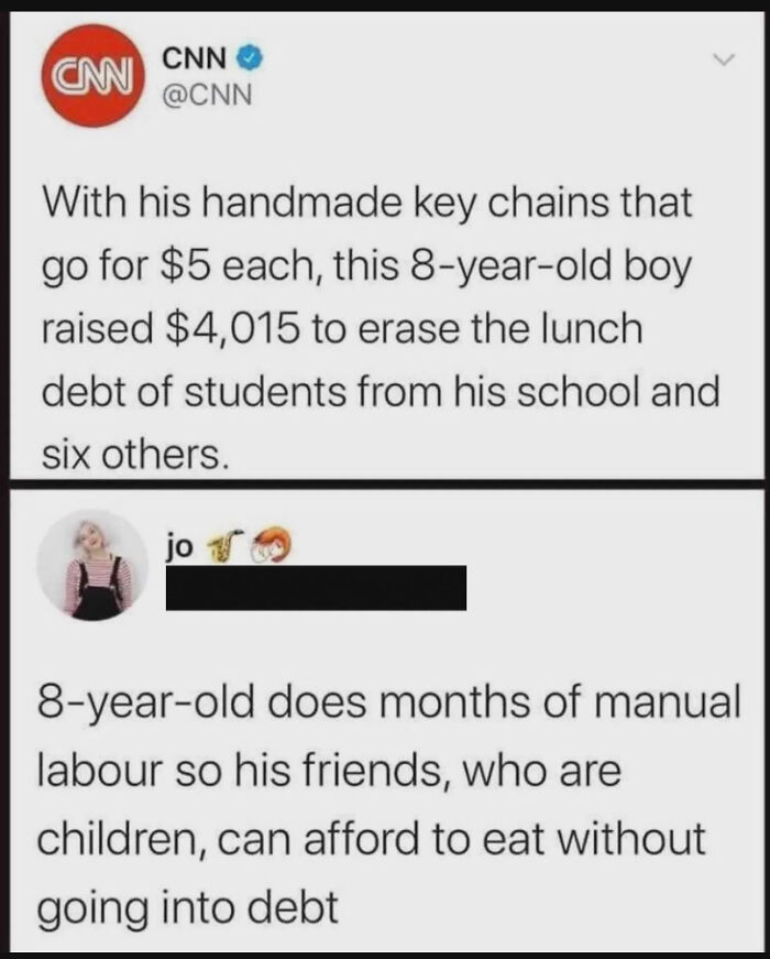 Why is an 8-year-old the one worrying and acting on this?