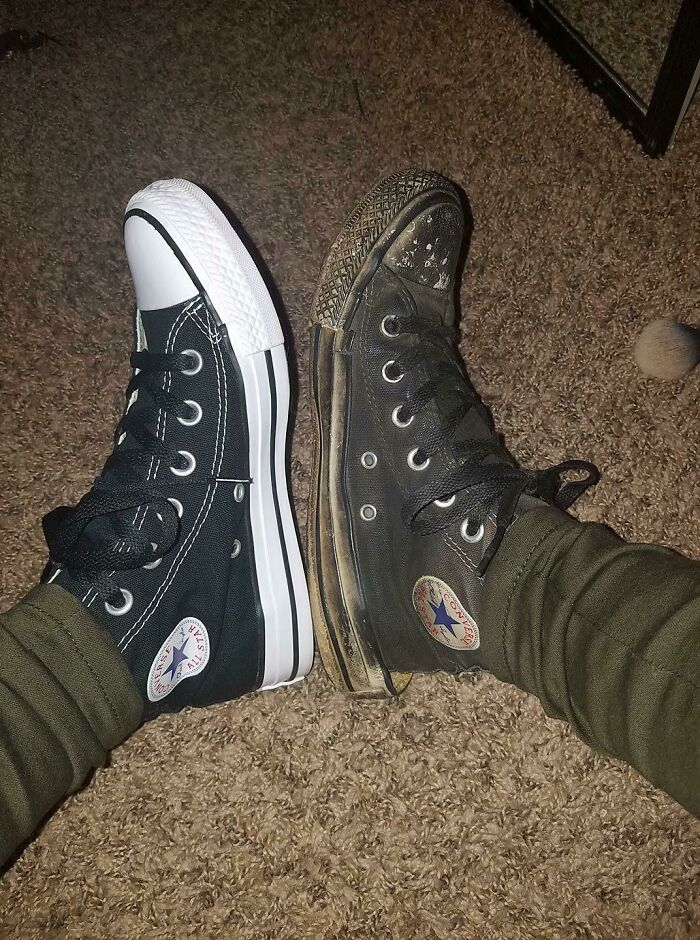 6-Year-Old Converse Vs Brand New Ones — Shoe Diaries