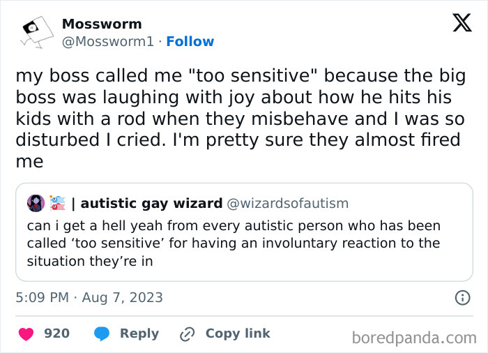 Got Fired For Talking About The Boss Mess-Up. Typical.