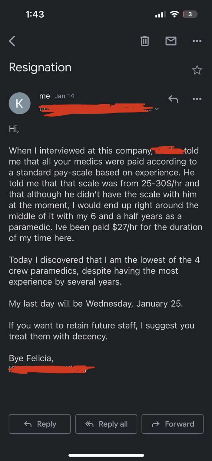 Found Out I'm The Lowest Paid Paramedic Despite Having The Most Experience. Ouch.