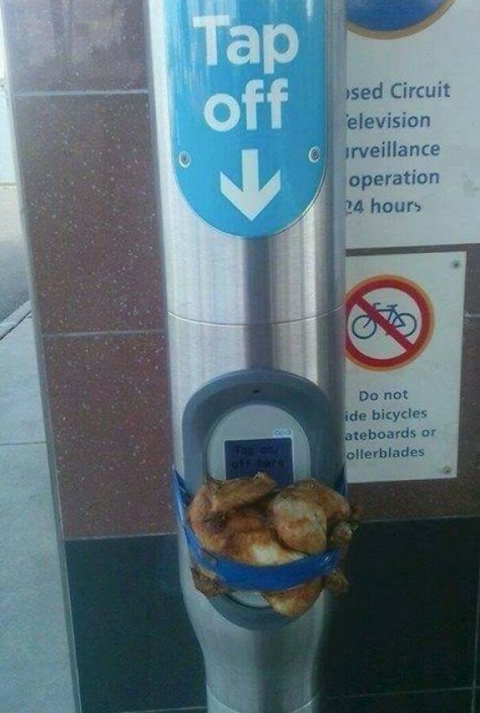 Roasted Chicken on the Ticket Scanner, Because Why Not?