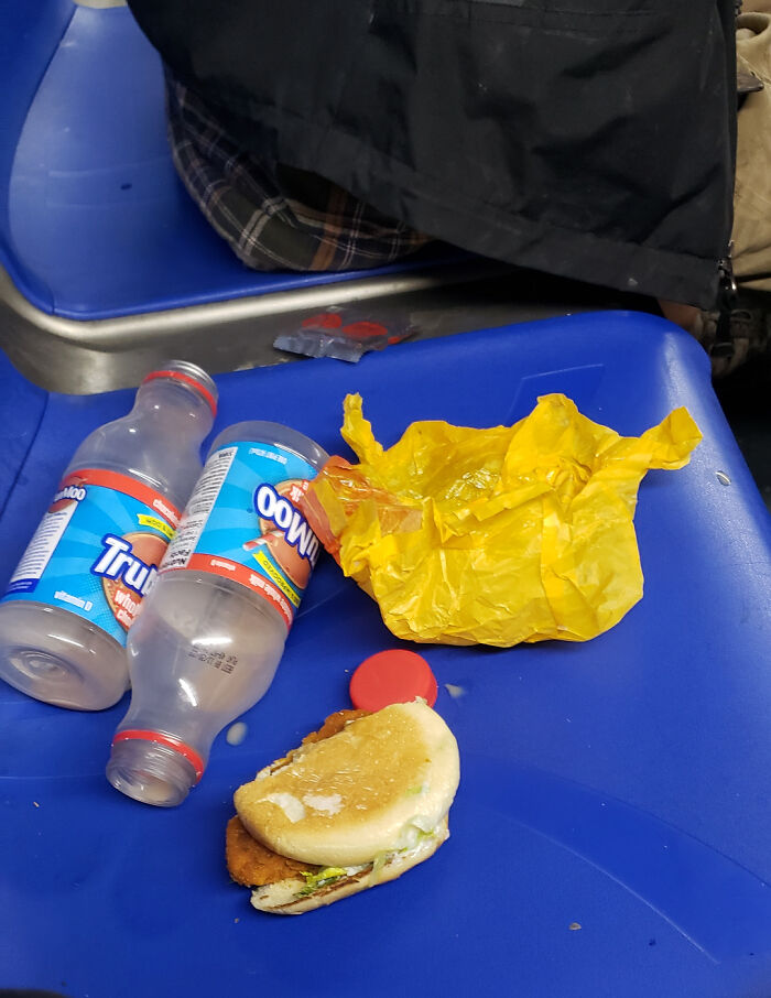 Dinner Abandoned on the Seat Next to Me... Why?