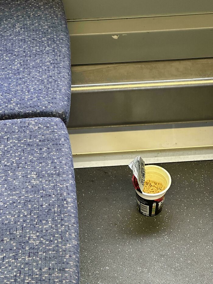 Found an Abandoned Pot Noodle on the Train