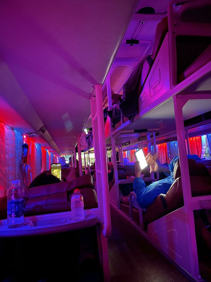 Trying to Sleep on an Overnight Bus, But This Guy’s Phone Is Like a Flashlight