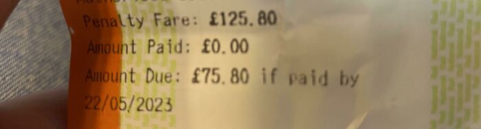 Fined £75 for Getting on the Wrong Train by Accident
