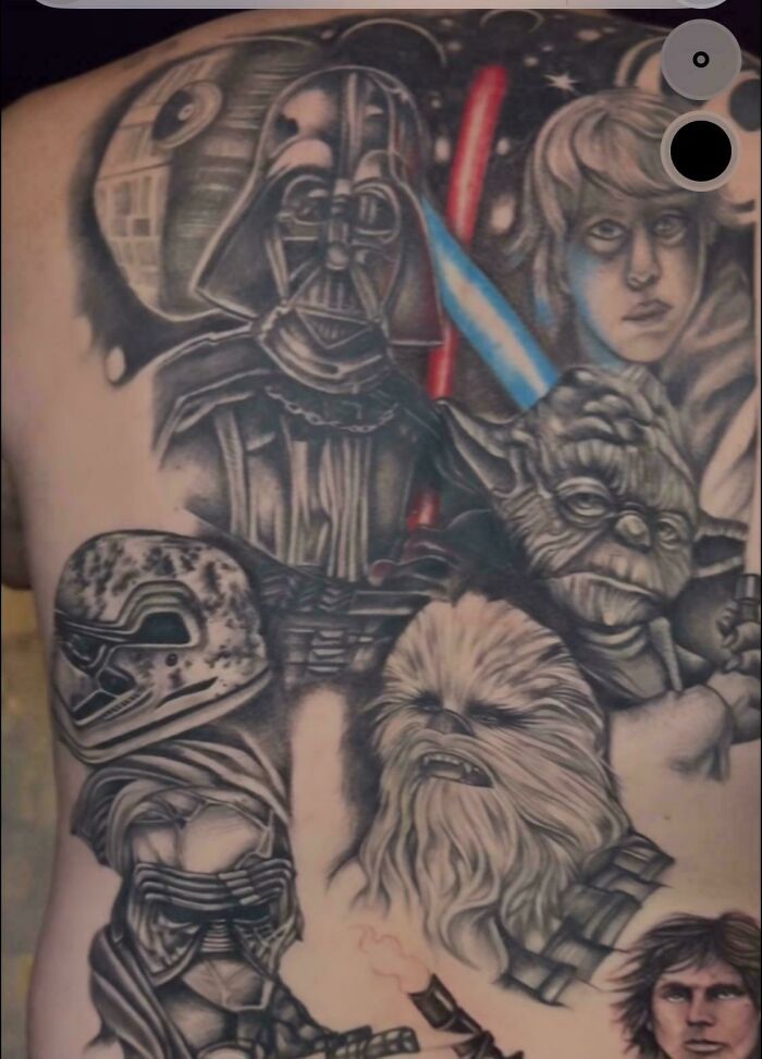 Star Wars Back Piece... And Why Does Vader Look Worried?