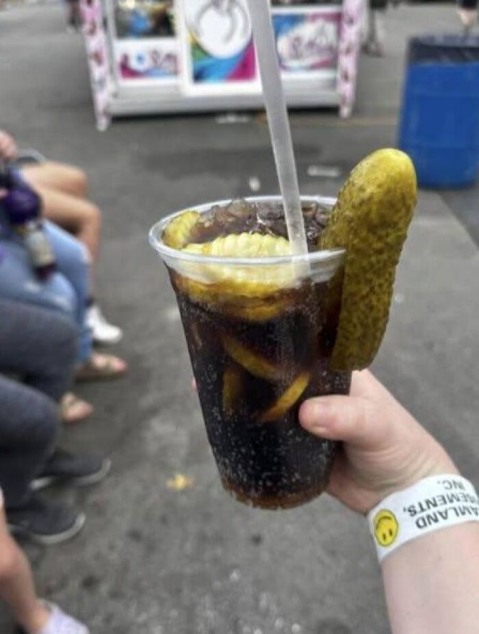 Dill Pickles in Dr. Pepper: Because Why Not?