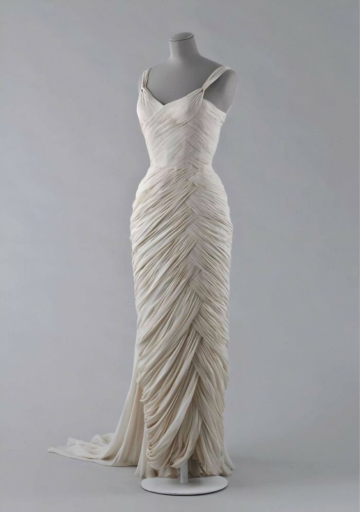 Drop-Dead Gorgeous French Silk Evening Dress By Jean Dessès, 1956