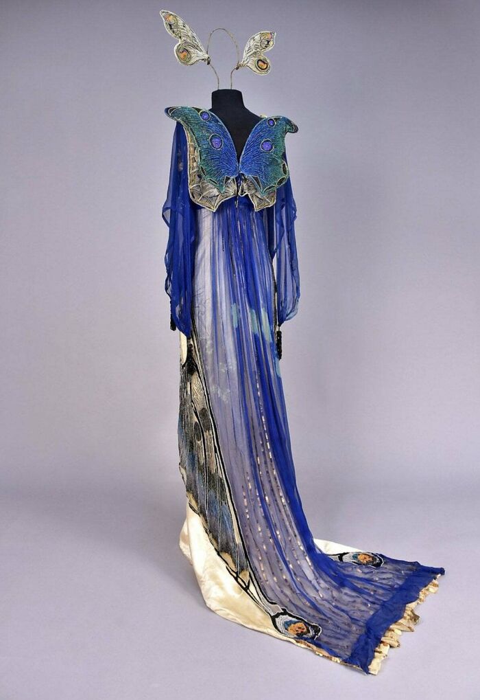 Gorgeous Butterfly Gown and Headpiece by House of Worth, 1912