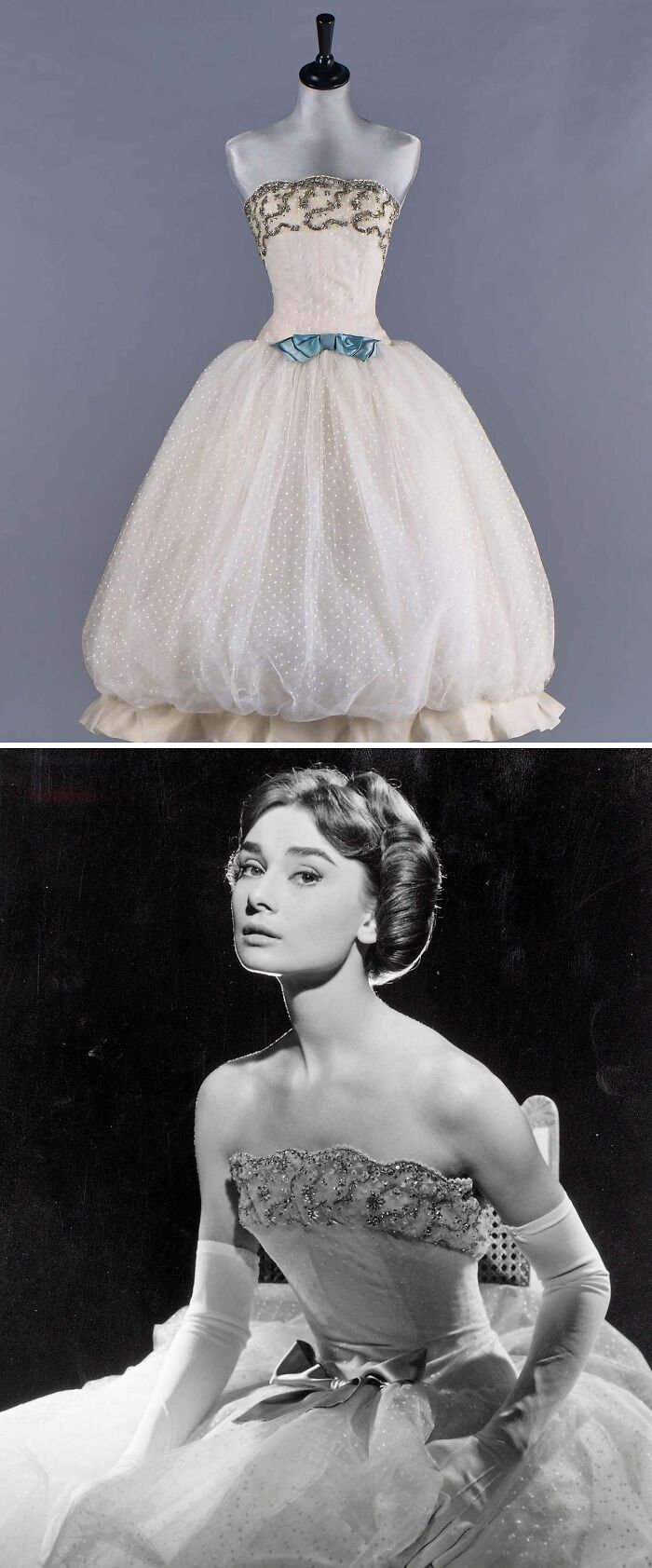 Audrey Hepburn's Iconic Givenchy White Ball Gown From 1956