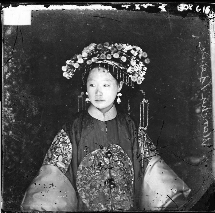 1871 Manchu Bride, Makeup And All (The Photo Is Crazy Clear!)