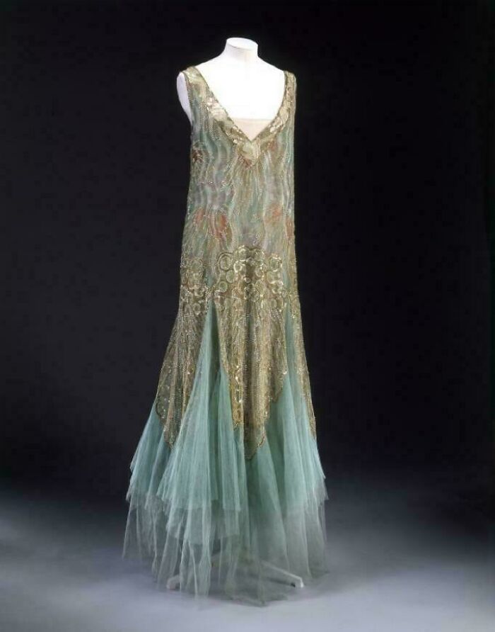 Elegant Evening Dress By House of Worth, Late 1920s