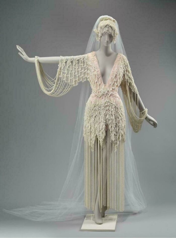 Bride’s Dress & Hat Designed By Bob Mackie, 1980s - Total Showstopper