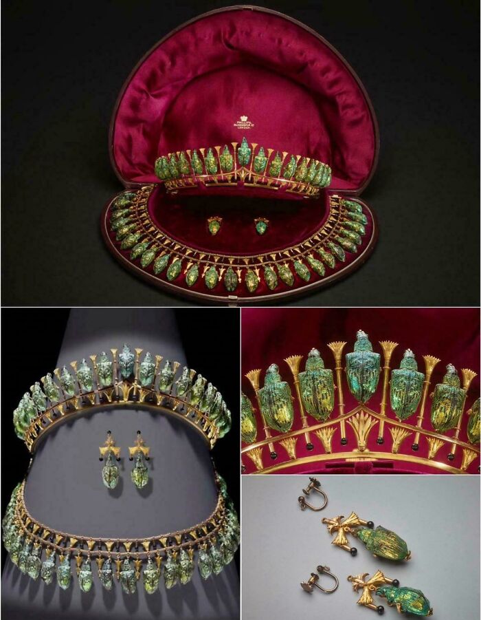 Lady Granville’s Beetle-Inspired Jewelry Set — Fancy and Fabulous!