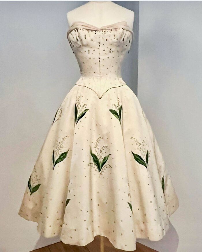 Dior’s Lily Of The Valley Dress For Françoise Arnoul And The Haute Couture Version, 1956-57