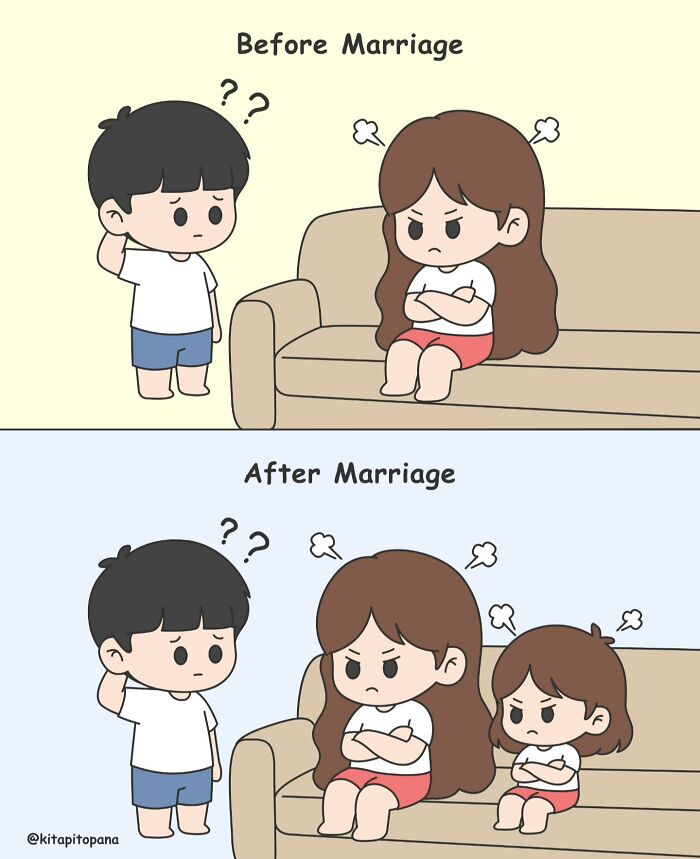 20 Hilariously True Comics About The Weird Stuff Couples Do