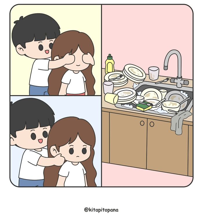 20 Hilariously True Comics About The Weird Stuff Couples Do
