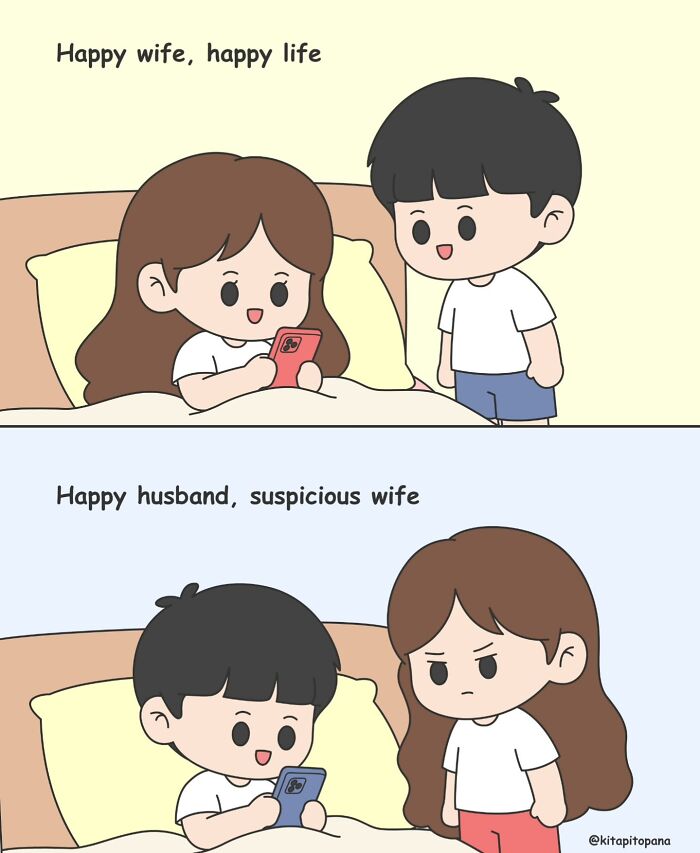 20 Hilariously True Comics About The Weird Stuff Couples Do