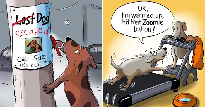 Wait, Dogs Actually See the World Like This?! 20 Comics That Nail Dog Logic