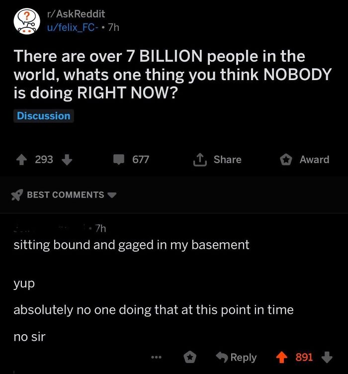 Nope, Nobody’s Hiding In That Basement