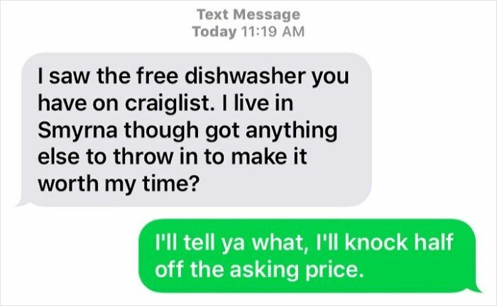 Giving Away A Dishwasher For Free, And This Happened