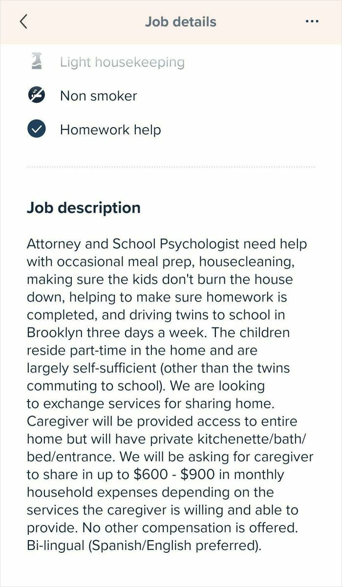 Nanny Job Post That’ll Make You Say WHAT?!