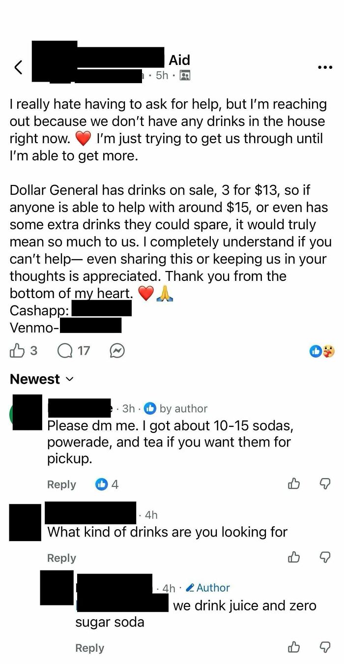 Thirsty Mutual Aid Choosing Beggar Wants Soda Money Too