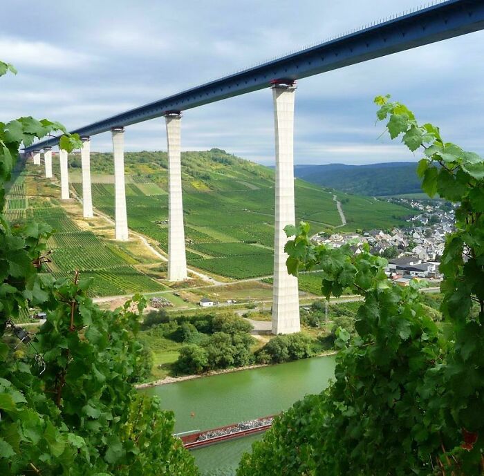 A Massive German Bridge: 158 Meters Tall and 1702 Meters Long!