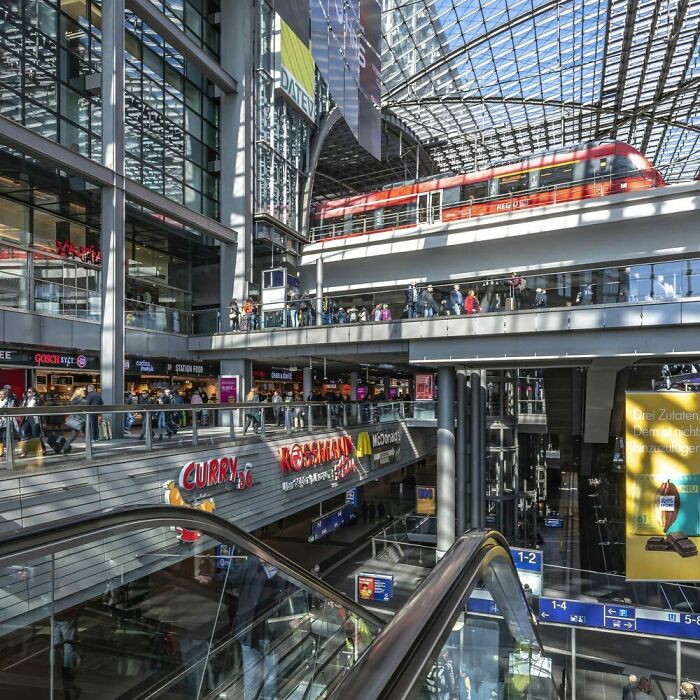Inside Berlin's Main Railway Station: Glass, Steel, and WOW