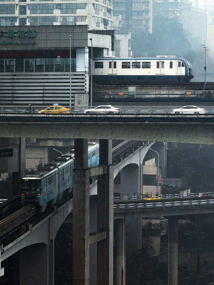 Street Scene In Chongqing, China: Urban Life In Action