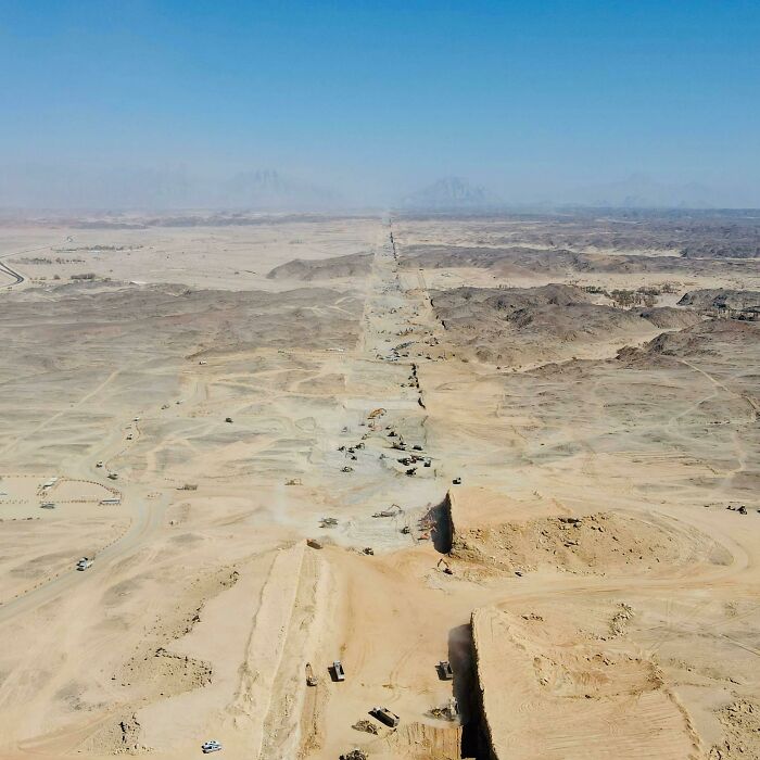 The Amazing Foundation Dig For The 170 Km Long Saudi Arabian Megastructure