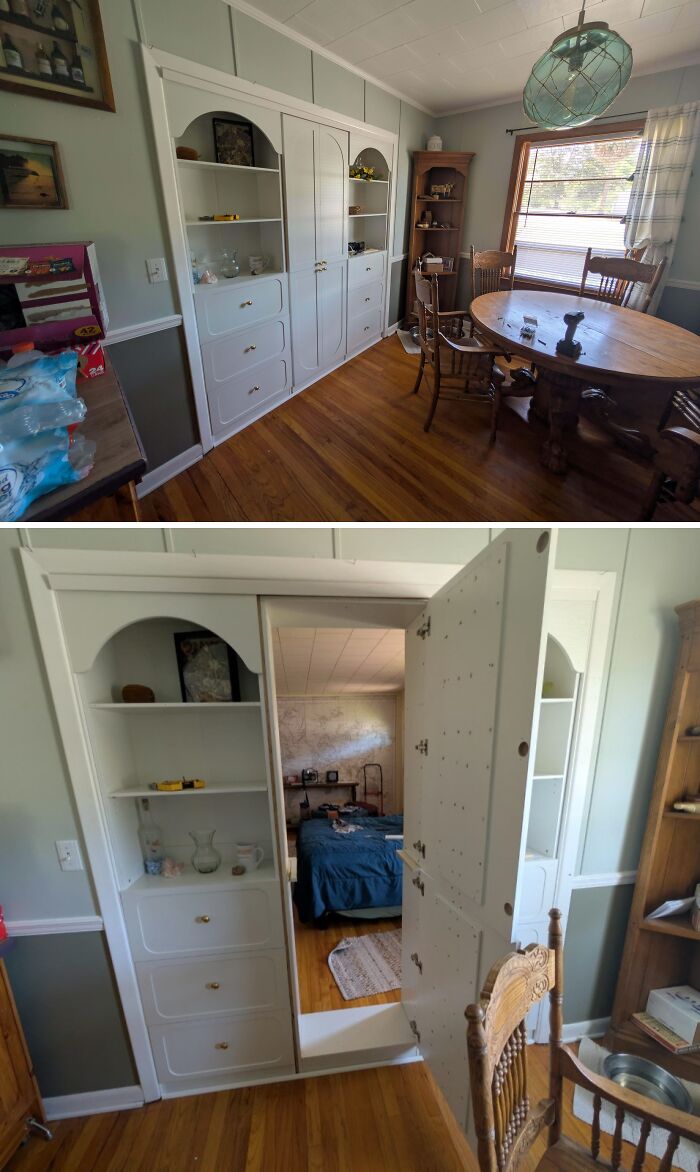Secret Doorway That’s Basically a Home Magic Trick