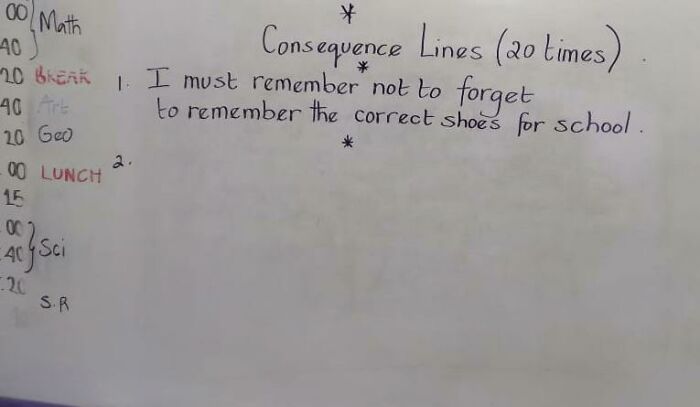 Writing Lines As Punishment? She Got 7 Million To Write This 20 Times!