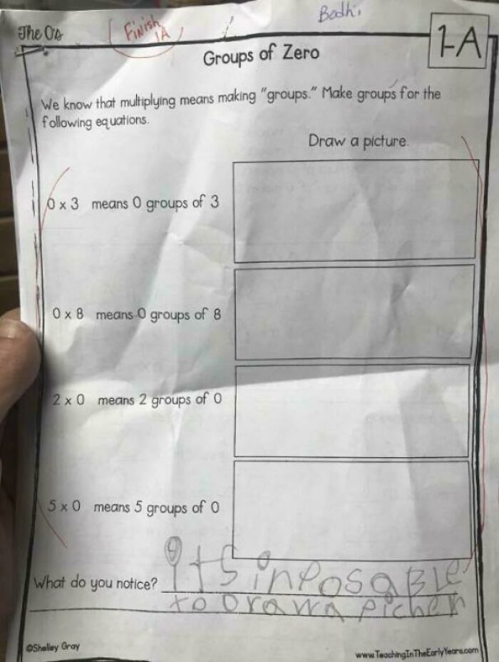 Found An Assignment From 2nd Grade And Still Have No Idea What It Means