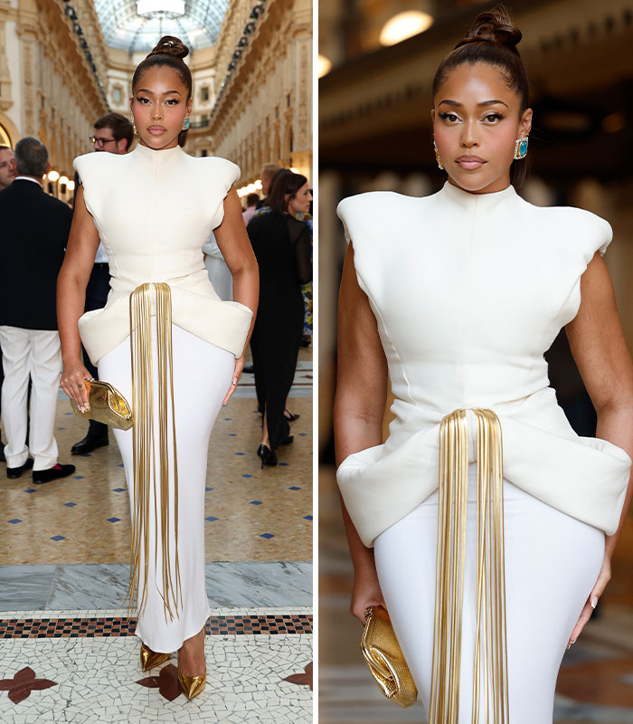 Jordyn Woods’ Sculptural Gown Sparked Talk About Weight and Rumors