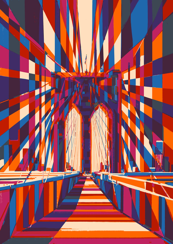 Brooklyn Bridge, Silkscreen, 2024