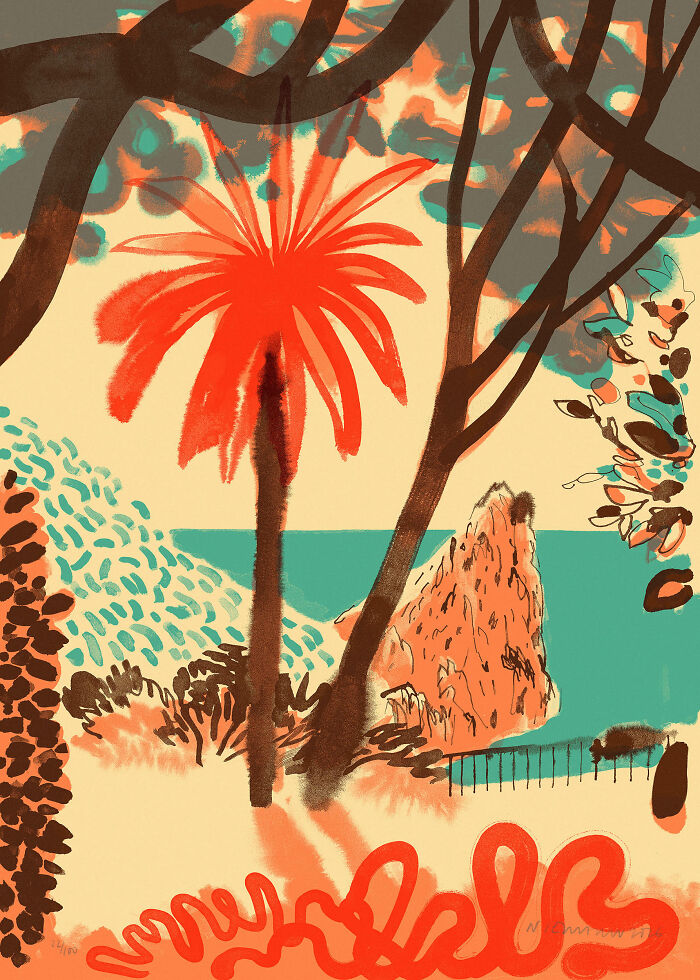 Giardini Di Augusto, Capri, Silkscreen, 2026