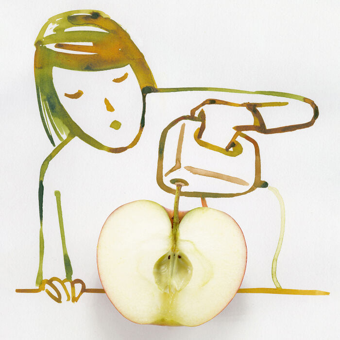 Sunday Sketch (Apple Pie I), Offset Print, 2021