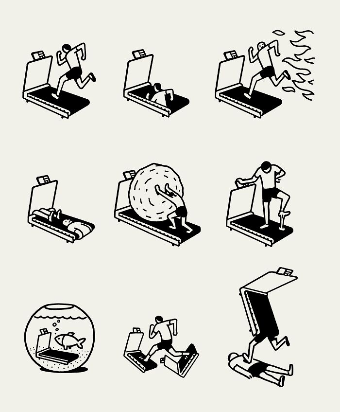 Treadmil, From Book 'Idea Diary'
