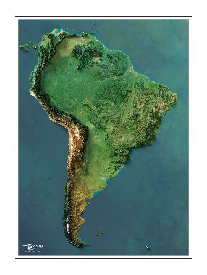 The Beautiful Contours of South America