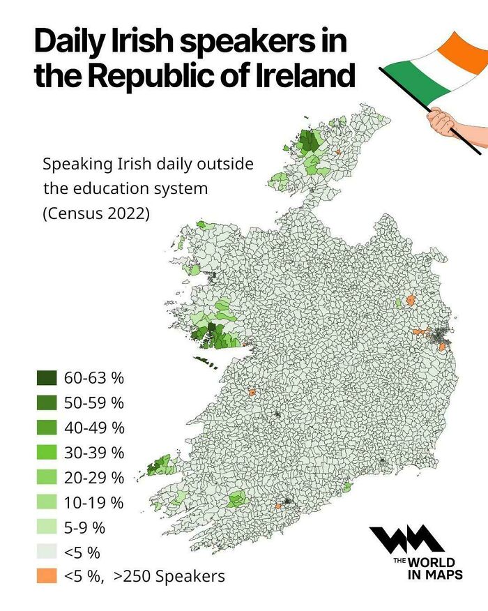 Who’s Chatting Irish Every Day? Here’s the Map