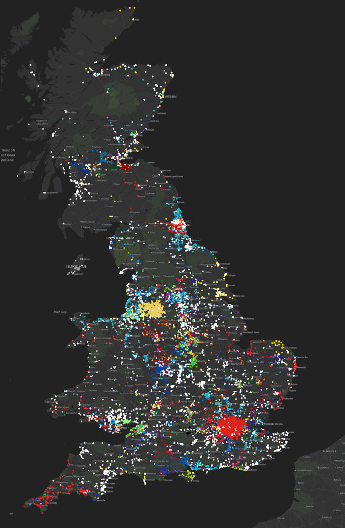 All the Bus Colors in Great Britain, Because Why Not?