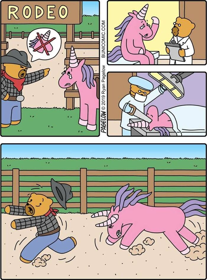 20 Hilariously Dark Buni Comics Where Cute Unicorns Crash and Burn
