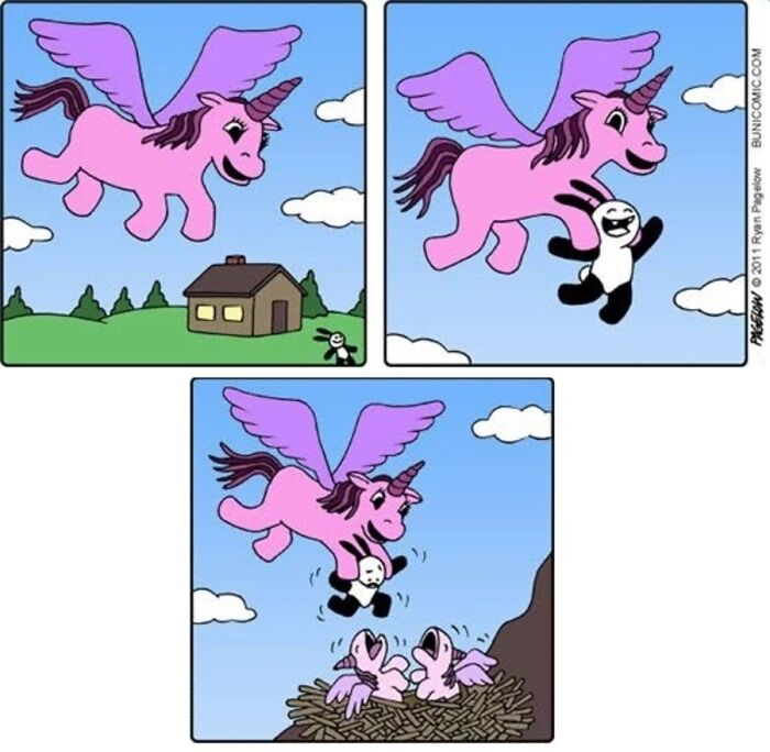 20 Hilariously Dark Buni Comics Where Cute Unicorns Crash and Burn