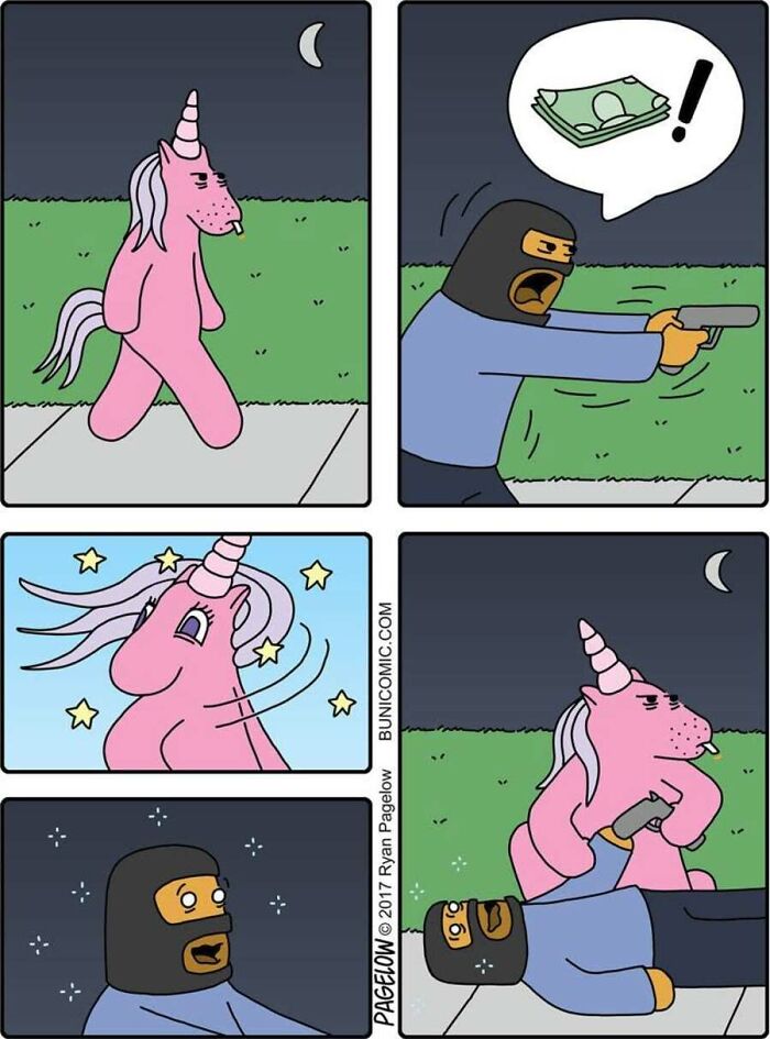 20 Hilariously Dark Buni Comics Where Cute Unicorns Crash and Burn