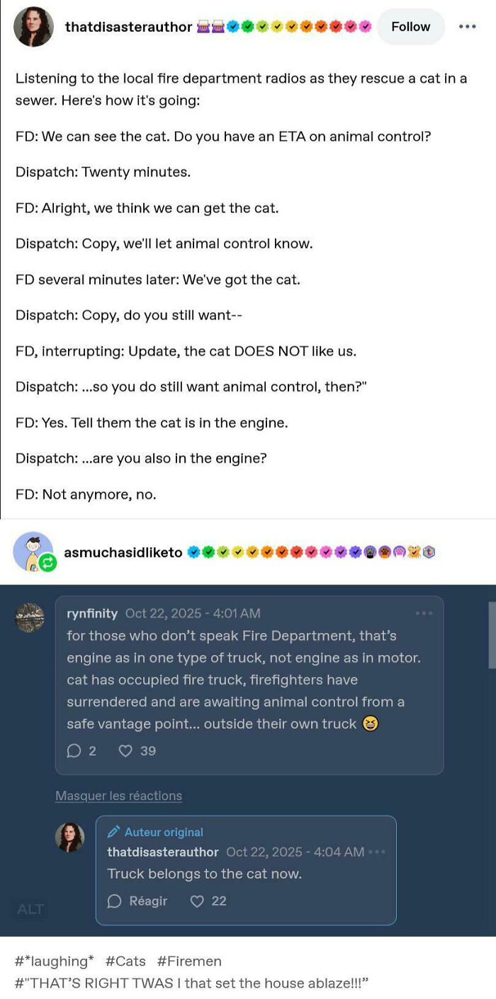 Cat Swipes Fire Engine Like It’s Just Another Toy