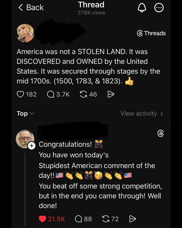 America: Not Stolen Land, Just The OG Discoverer (Or So They Say)