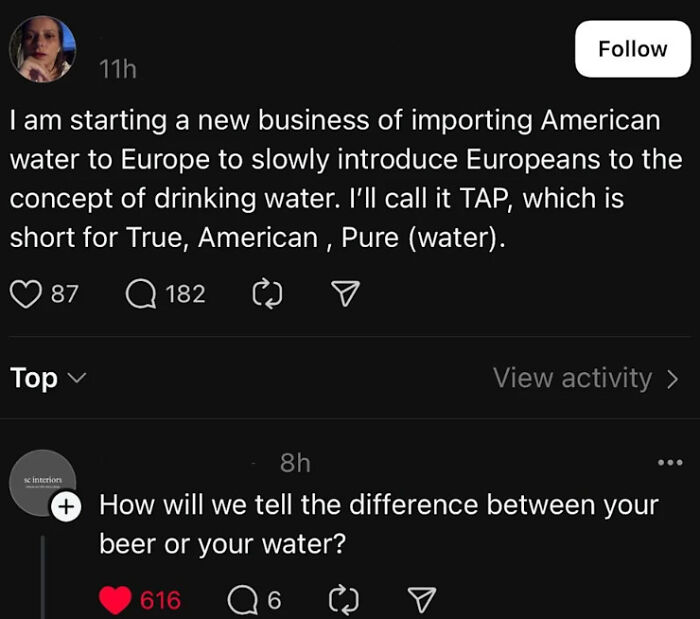 Shipping American Water To Europe To Teach Them The Weird Concept Of Drinking Water